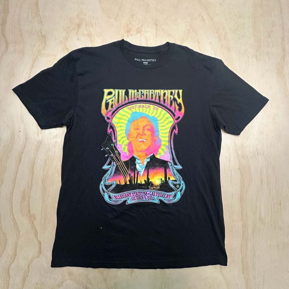 Paul McCartney Got Back Tour 2025 Las Vegas Allegiant Stadium Concert T-Shirt